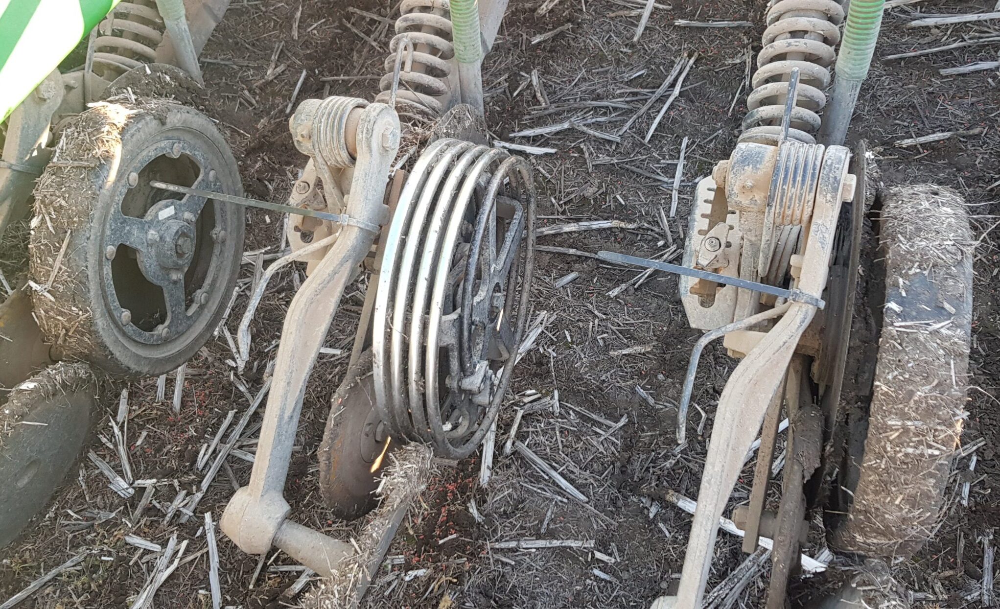 Excel planter gauge wheels on a john deere