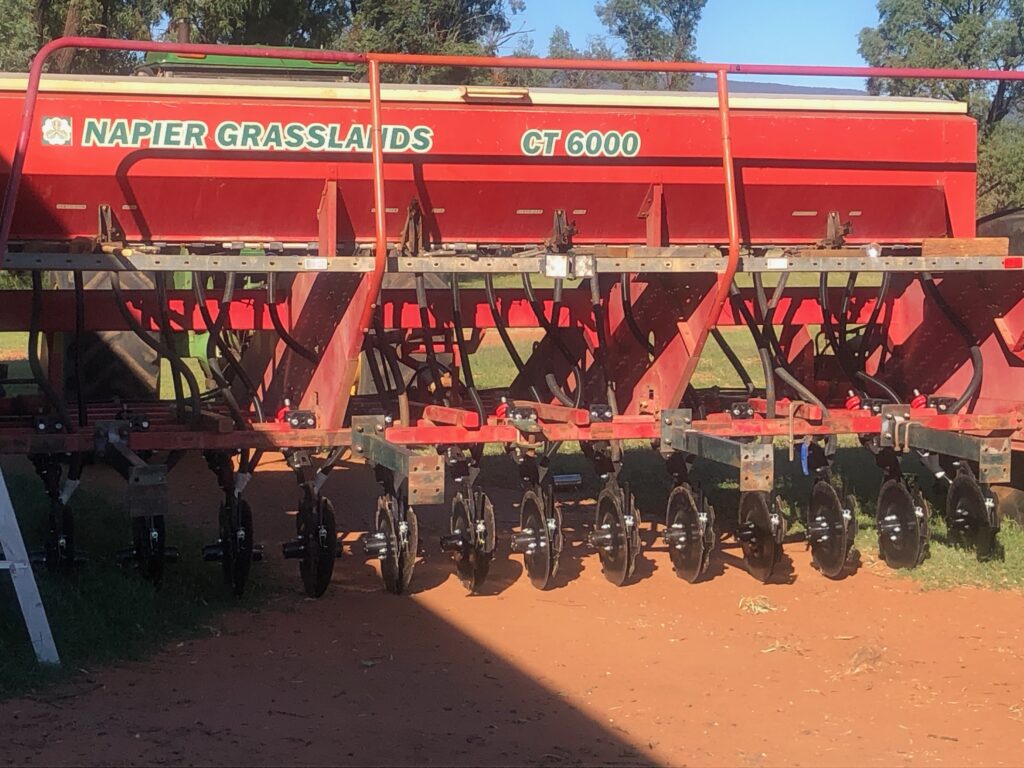 Napier Grasslands CT 6000 combine drill with retrofit discs