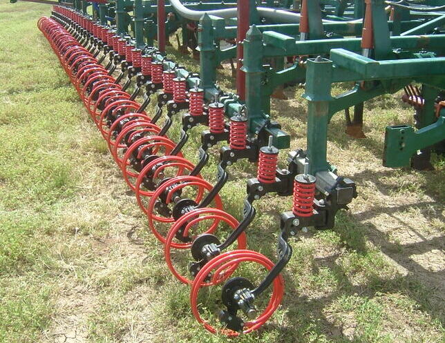 RYAN NT Coil Seeding press wheels on Janke planter