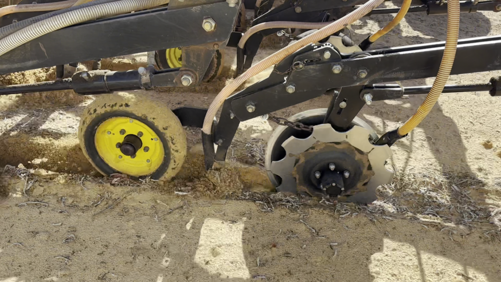 RYAN NT retrofit double discs fitted to a Seed Hawk air seeder